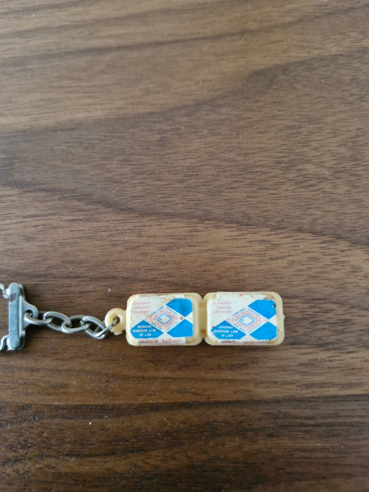 146 Vintage eierdoos Sleutelhanger - Uniek Verzamelobject, Verzamelen, Ophalen of Verzenden, Gebruikt, Merk