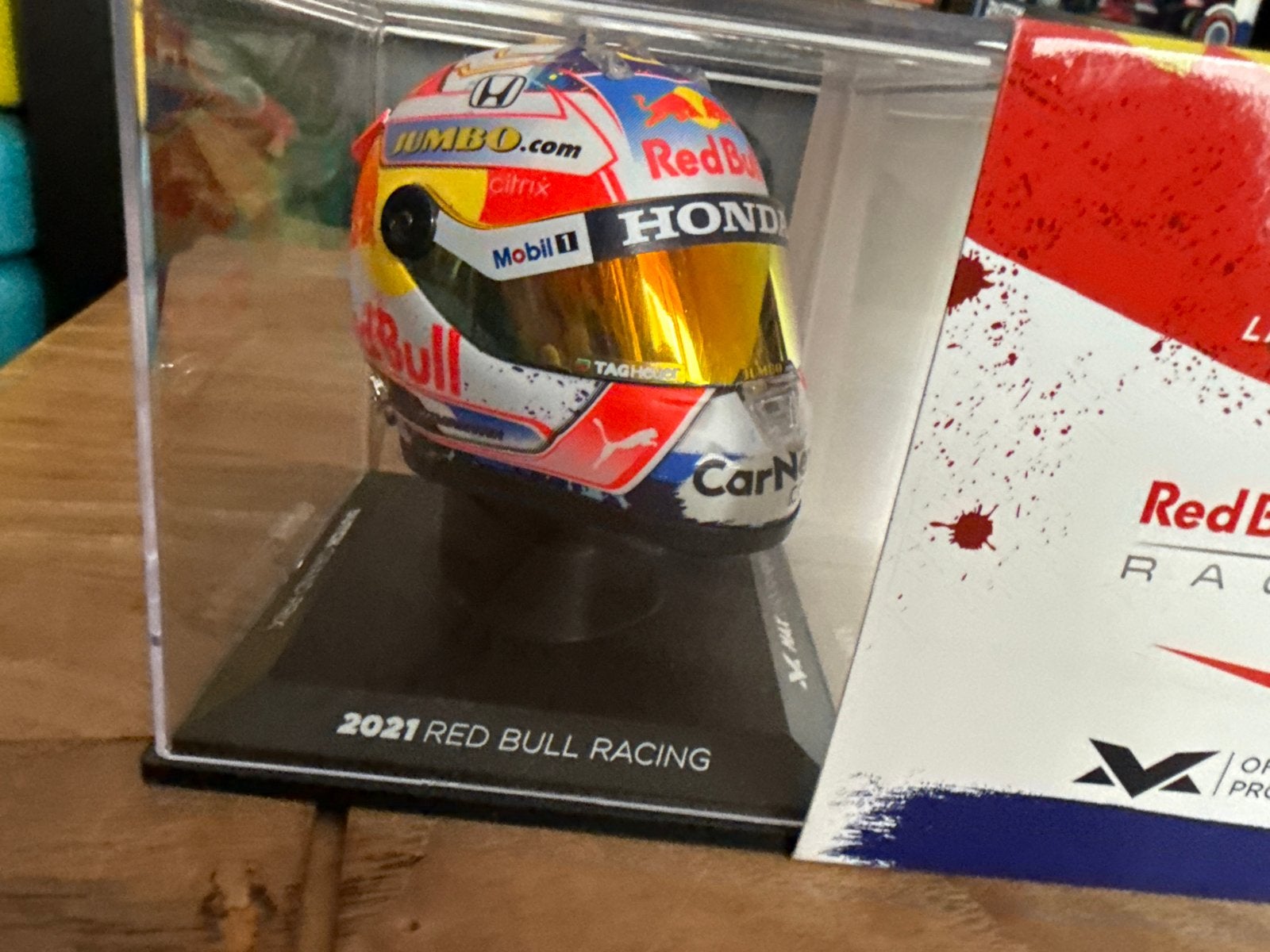 Max Verstappen 1:4 helm Nederland 2021, Ophalen of Verzenden, Nieuw, Formule 1