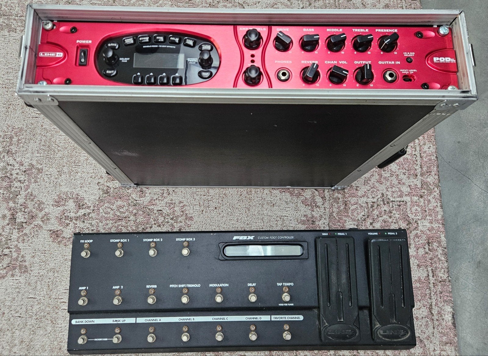 Line 6 POD HD Pro X incl fligtcase met FBX, Ophalen, Gebruikt, Multi-effect