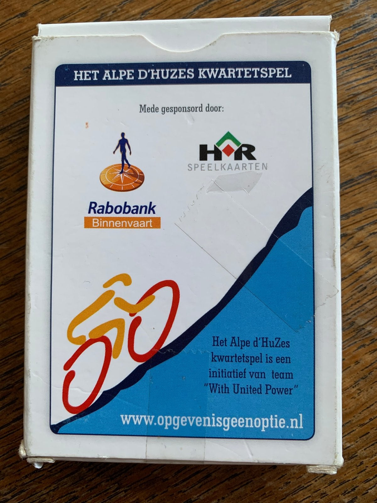 Het Alpe d'Huzes Kwartetspel - Steun KWF Kankerbestrijding, Drie of vier spelers, Ophalen of Verzenden, Zo goed als nieuw