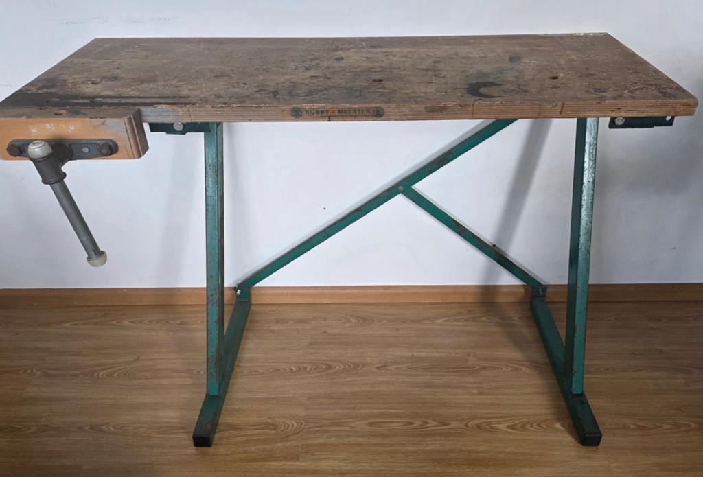 Vintage werktafel / bureau 'Hobby-Meester', Ophalen, Gebruikt