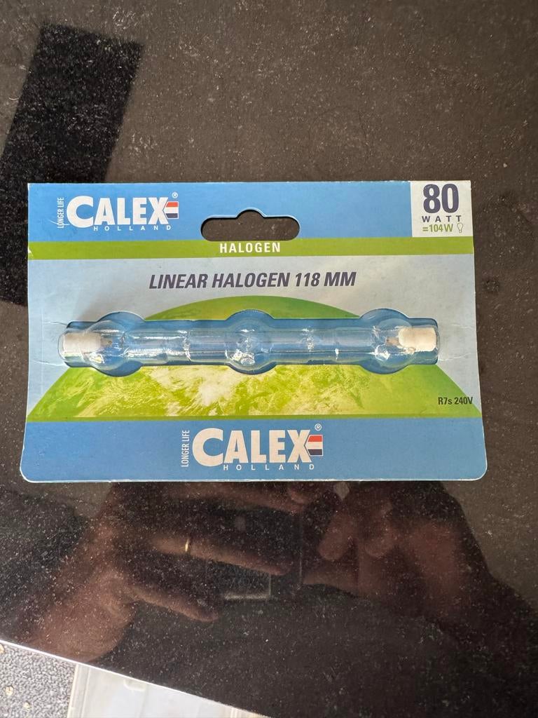 Calex Halogeen Lineair 118mm R7s 80W (vervangt 104W), Ophalen of Verzenden, Nieuw