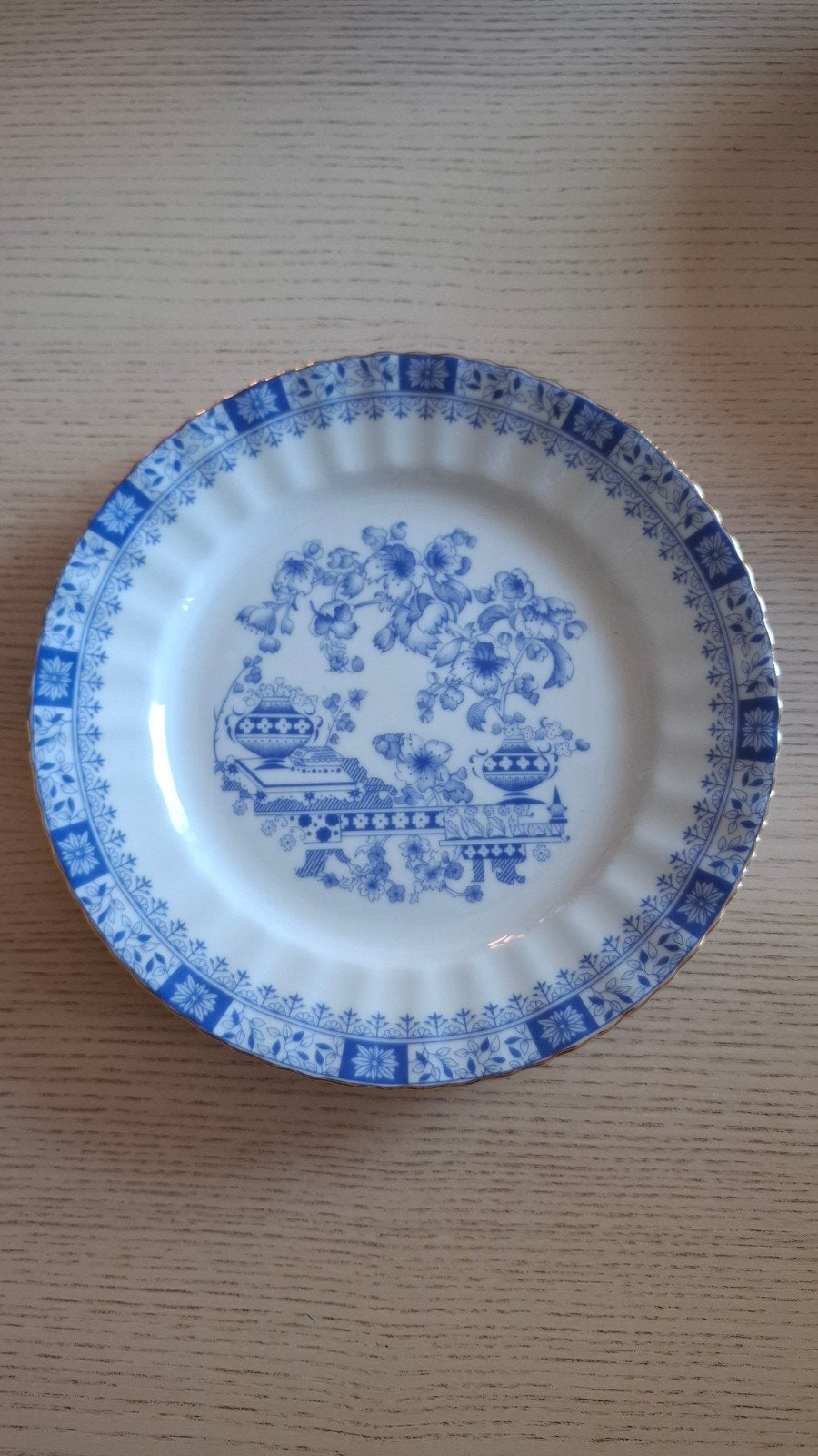 2 Seltmann Weiden West Bavaria borden - Blauw/Wit, Ophalen of Verzenden