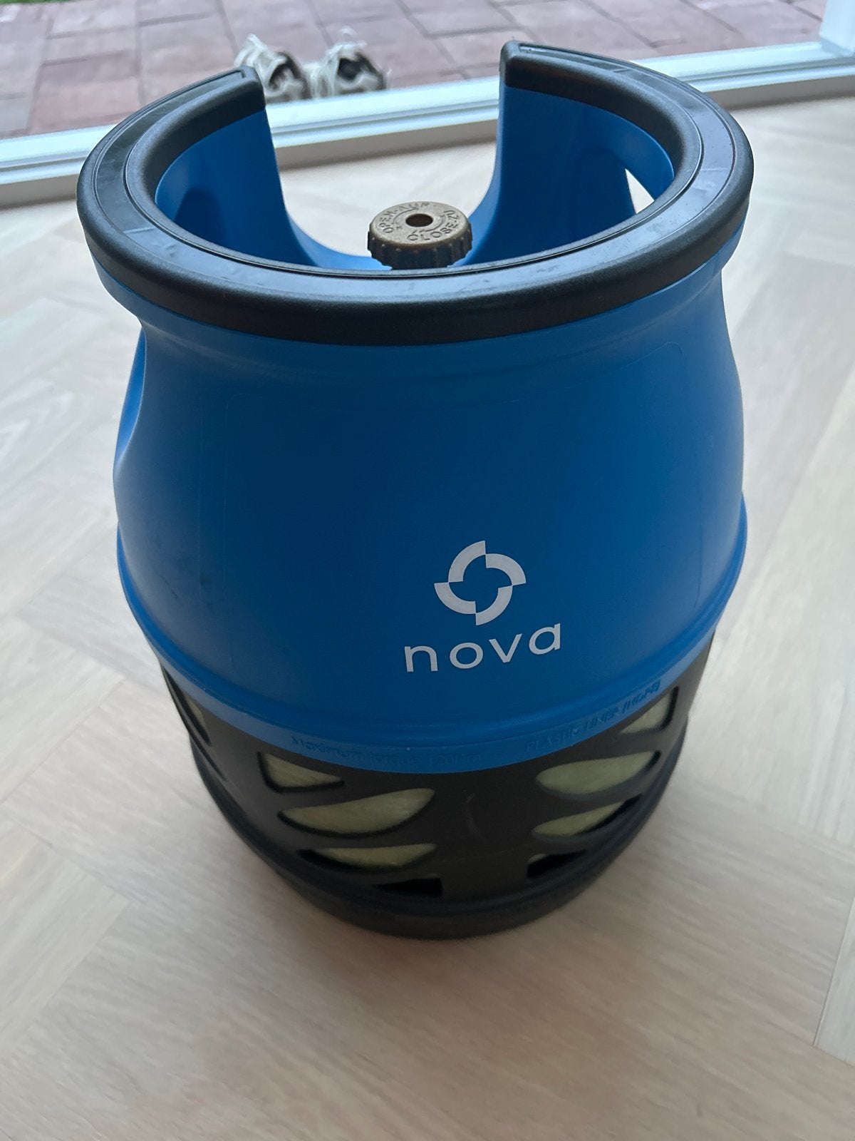 Nova gasfles 5kg - bijna vol (4,37kg), Ophalen, Gebruikt