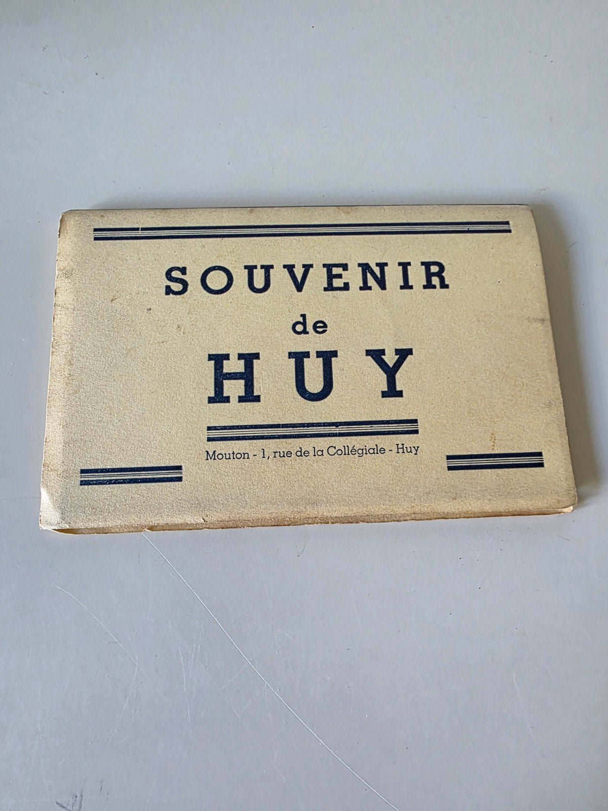 Oud accordeonboekje 'Souvenir de Huy' - België, Ophalen of Verzenden, Voor 1920, Ongelopen, België en Luxemburg