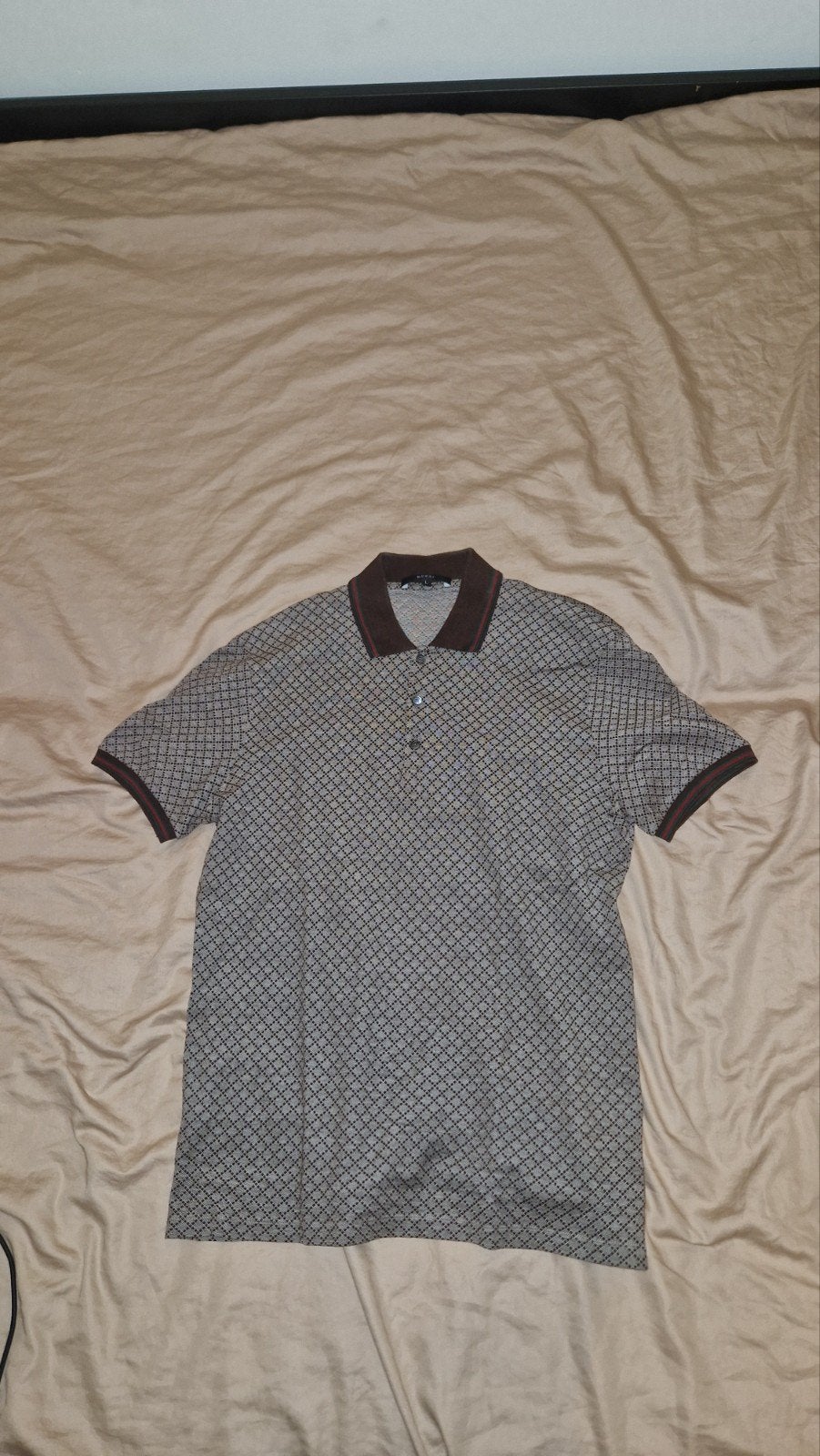 Originele Gucci polo in maat L, Maat 52/54 (L), Beige, Ophalen of Verzenden, Gucci