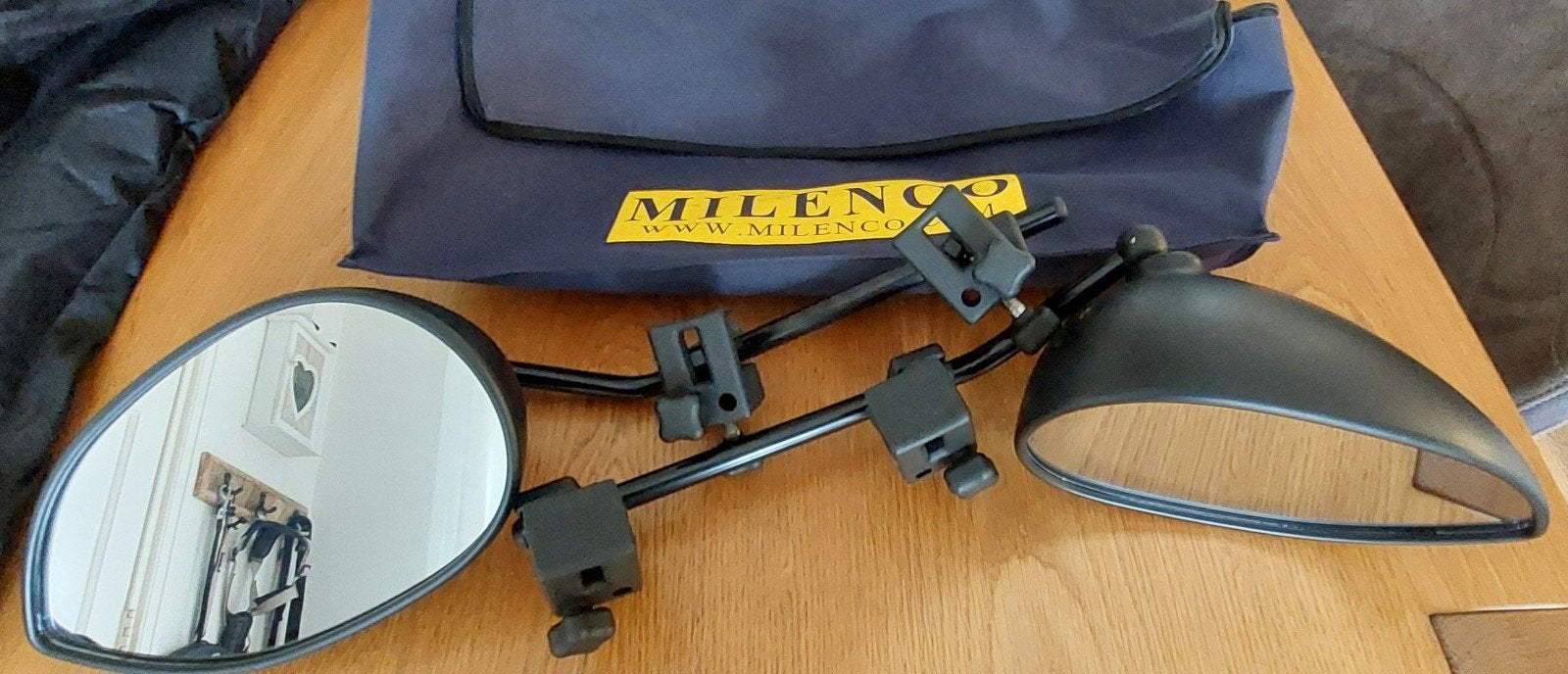 Te koop: Caravanspiegels Milenco aero 3, Ophalen of Verzenden, Zo goed als nieuw