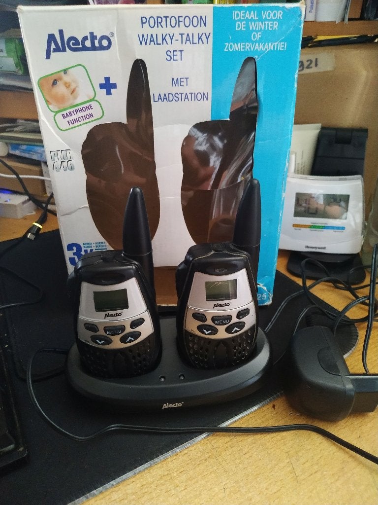 Alecto FR-25 PORTOFOON WALKY-TALKY SET, Ophalen of Verzenden, Gebruikt, 2 to 5 km, Portofoon of Walkie-talkie