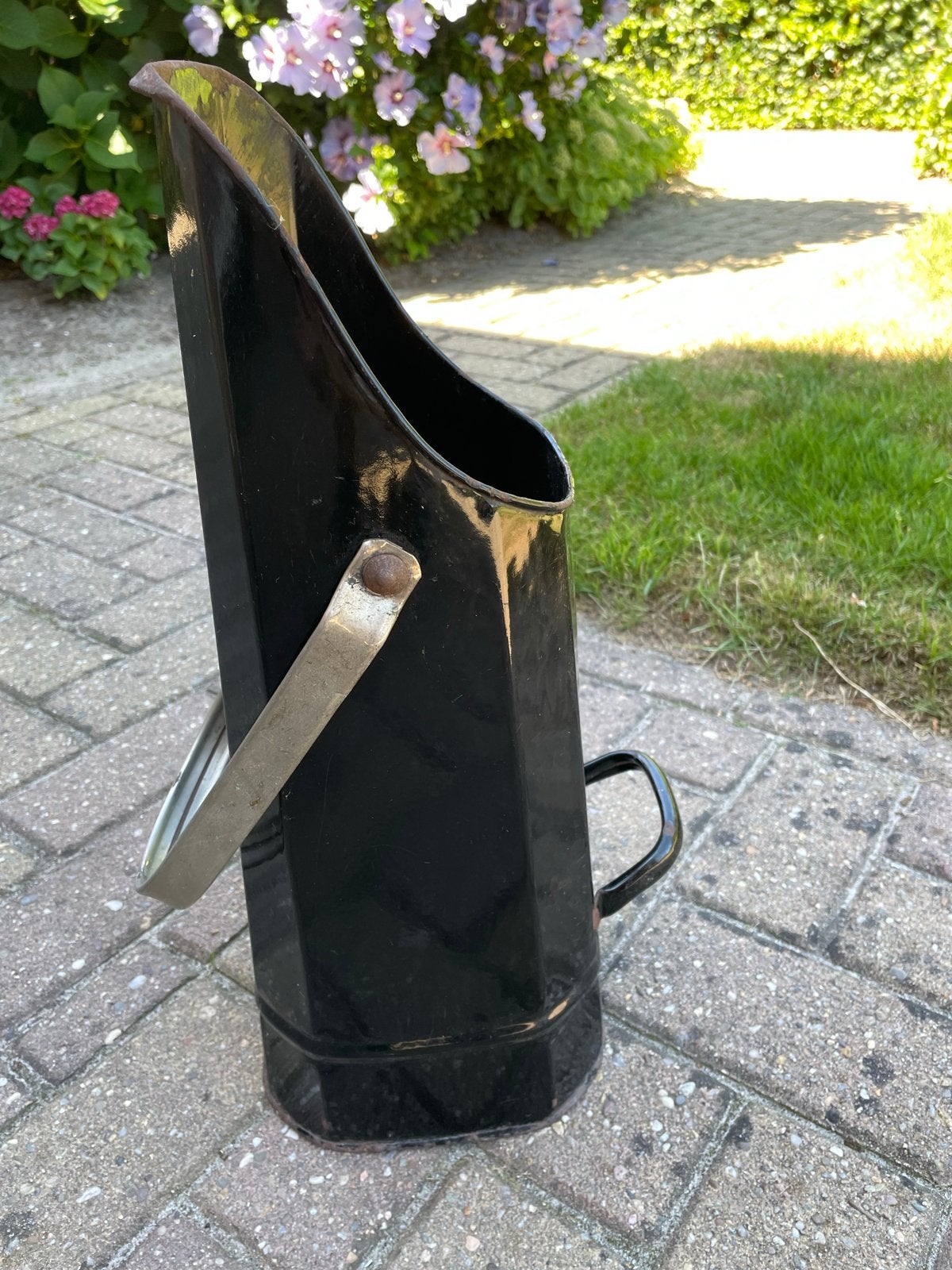 Antieke Zwarte Kolenkit - Vintage Kolenemmer, Ophalen