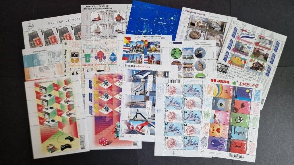 Postfrisse velletjes & blokken 2015 Nederland - Per stuk, Ophalen of Verzenden, Na 1940, Postfris
