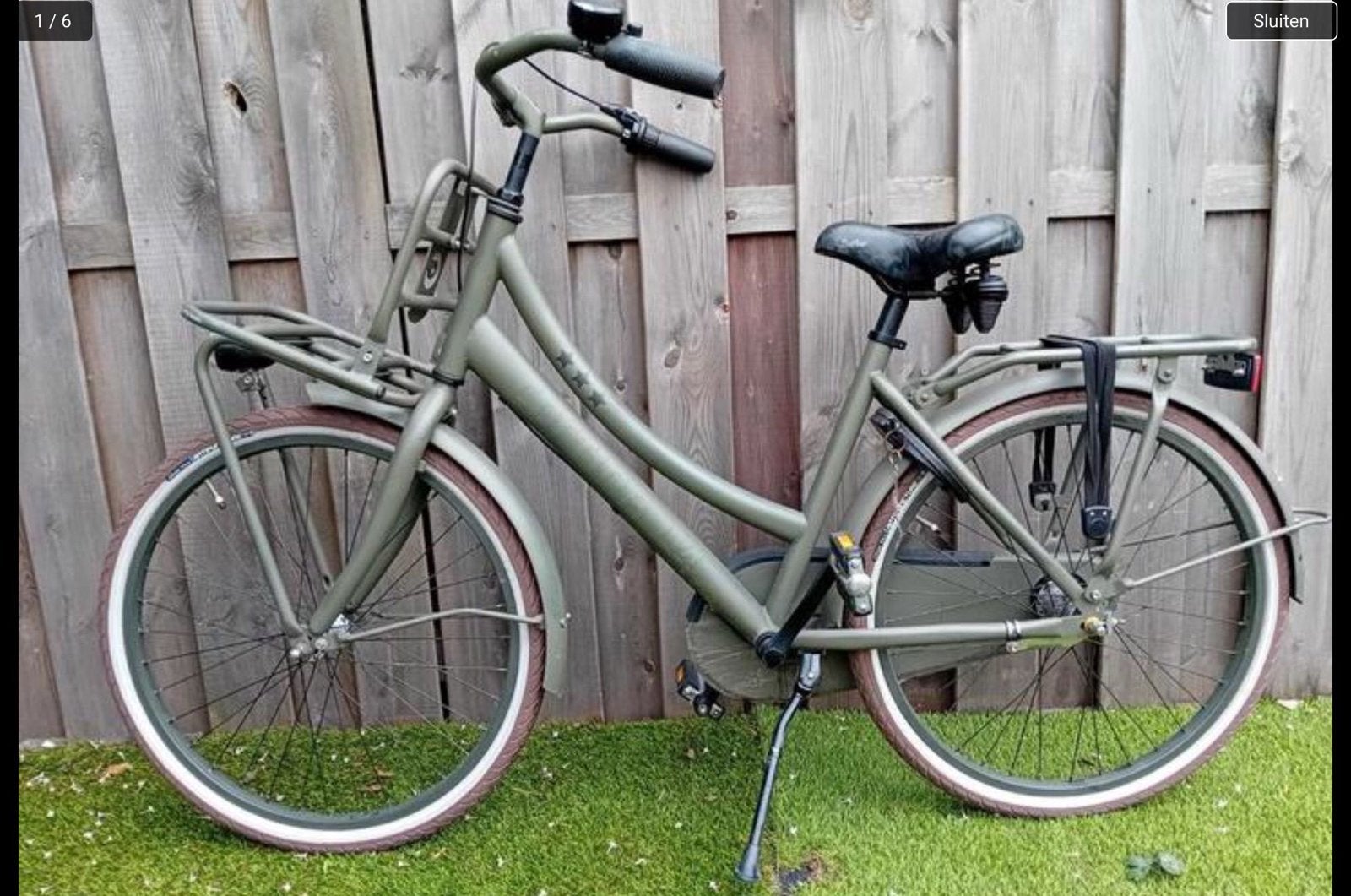 26 inch Cortina meisjesfiets groen, Fietsen en Brommers, Fietsen | Meisjes, Terugtraprem, Gebruikt, Handrem, Ophalen