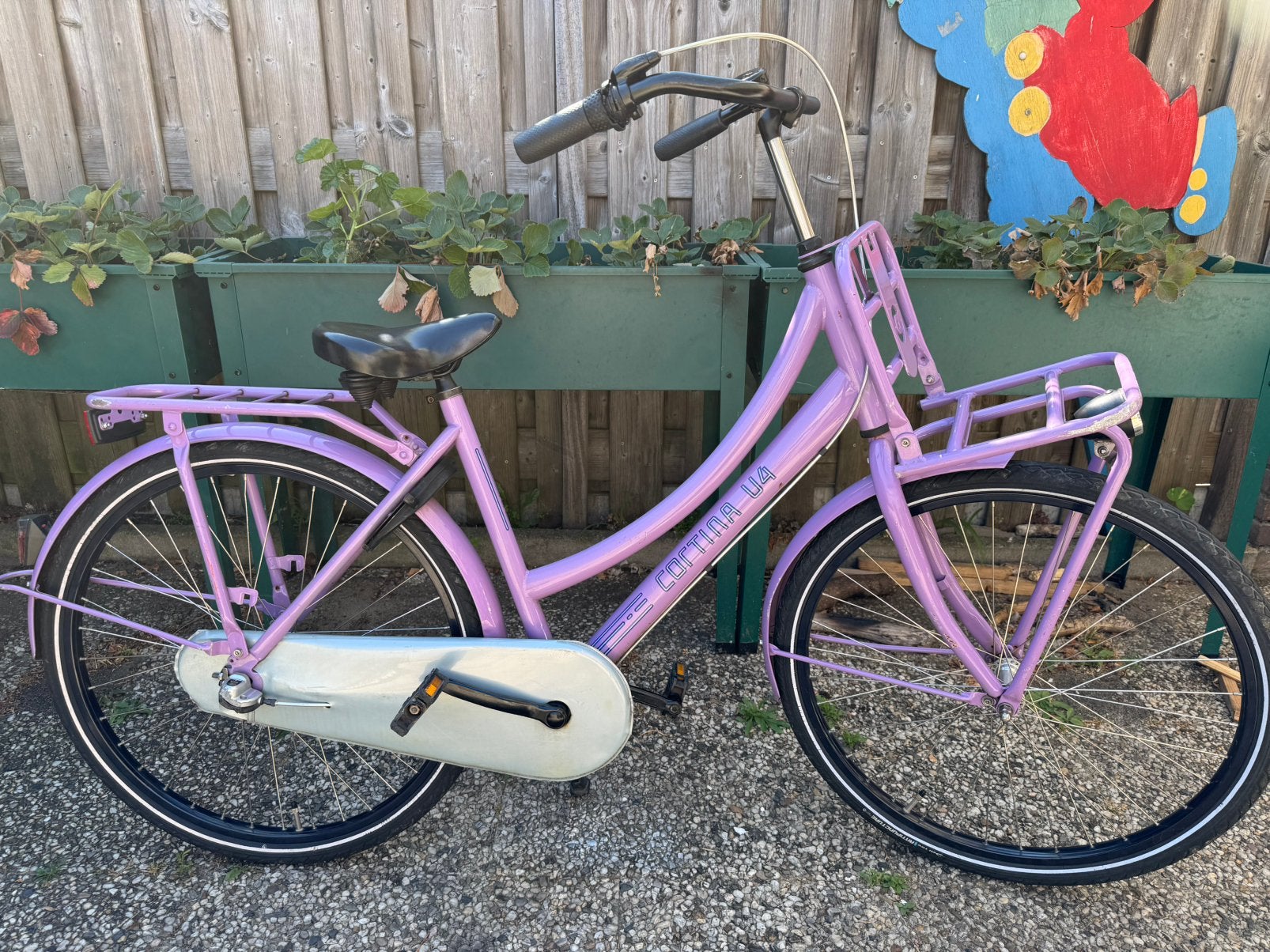 Mooie paarse Cortina U4 transportfiets 26 inch, Ophalen, 26 inch of meer, Versnellingen