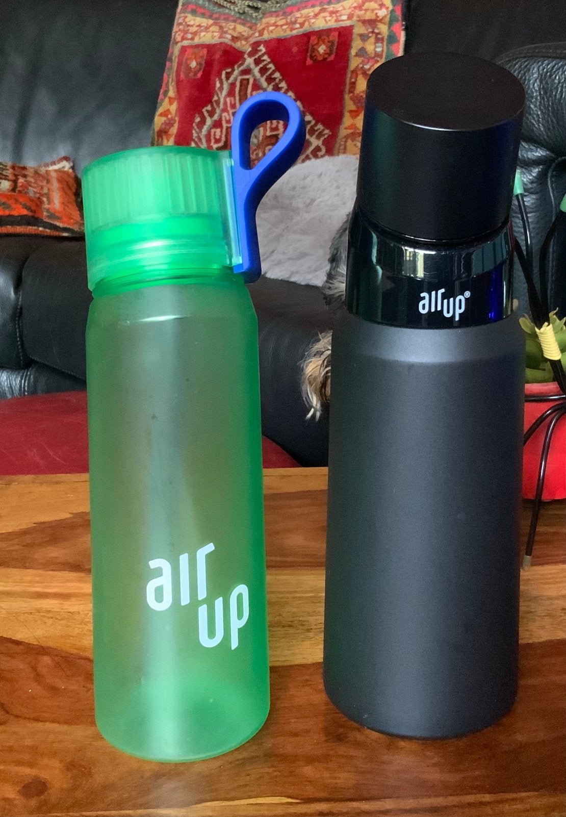 Air Up Drinkfles - Zwart en Groen - 2 Stuks, Kunststof, Ophalen of Verzenden, Meerkleurig, Overige merken