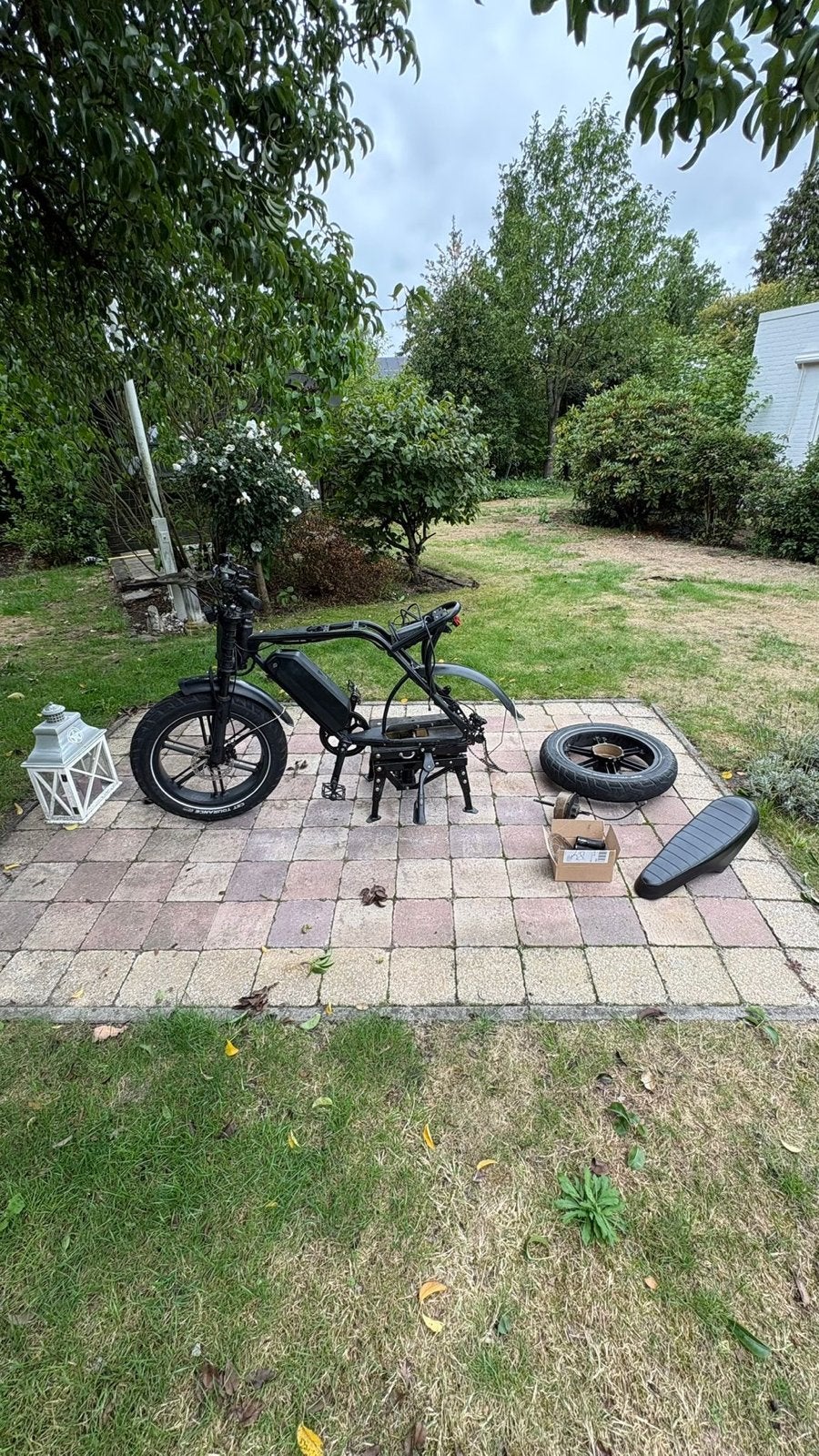 Fatbike onderdelen V8 zoals band, lamp,stuur, accu, oplader, Fietsen en Brommers, 59 cm of meer, Ophalen, Gebruikt, Overige merken