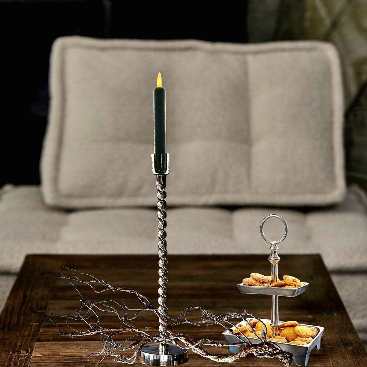 Rivièra maison cotsfield etagere & RM spiral pillar candle h, Ophalen of Verzenden