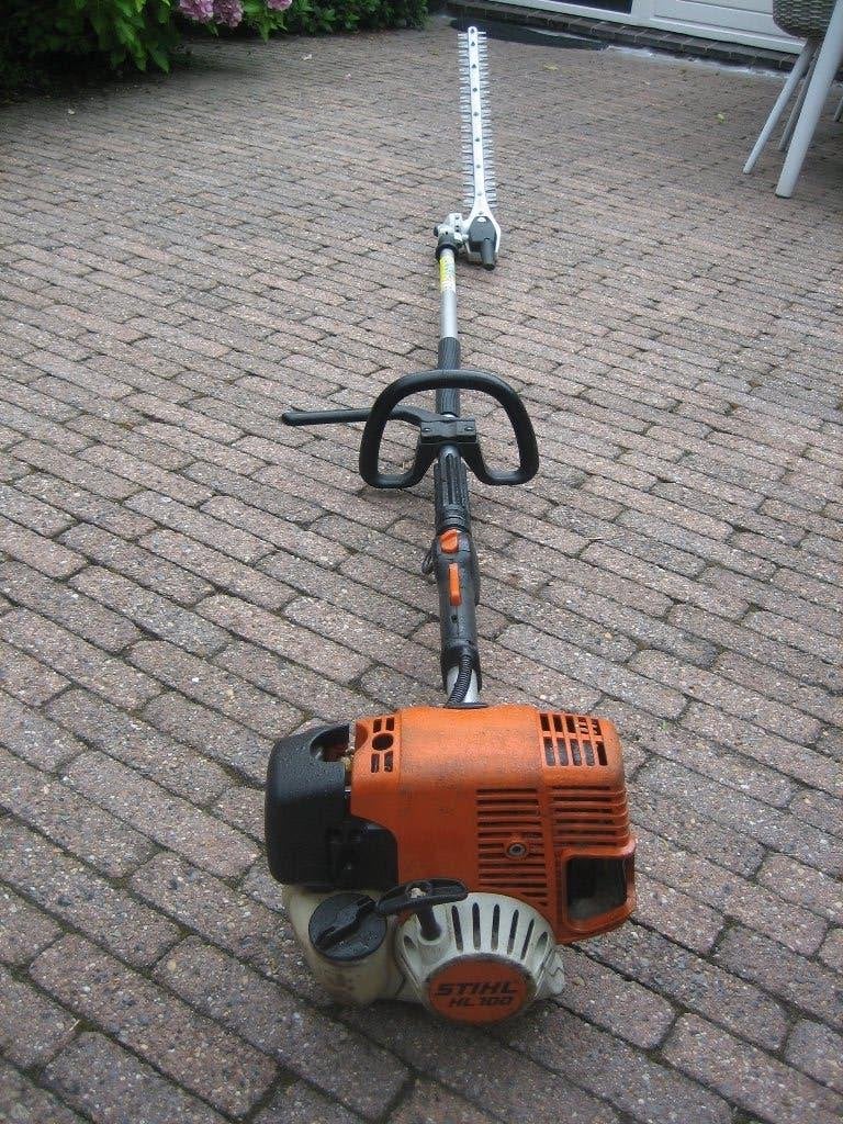 Stihl HL100 Heggensnoeier Stokheggenschaar Benzine 4-Mix, Ophalen, Gebruikt, Benzine, Stihl