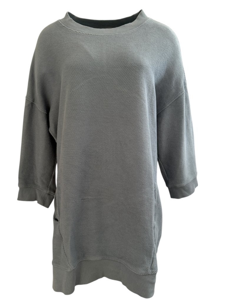 COS jurk S, Kleding | Dames, Jurken, Zo goed als nieuw, Grijs, Onder de knie, Ophalen of Verzenden