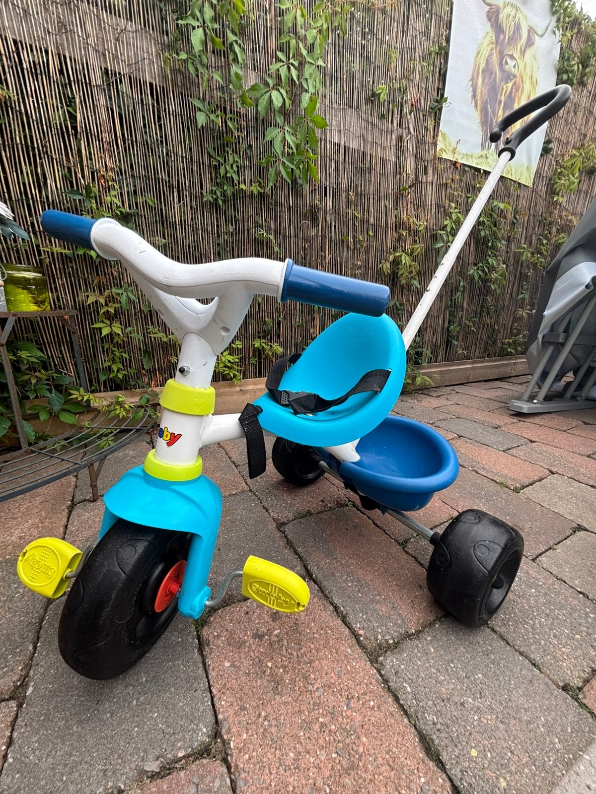 Leuke driewieler zo goed als nieuw, Ophalen, Zo goed als nieuw, Duwstang