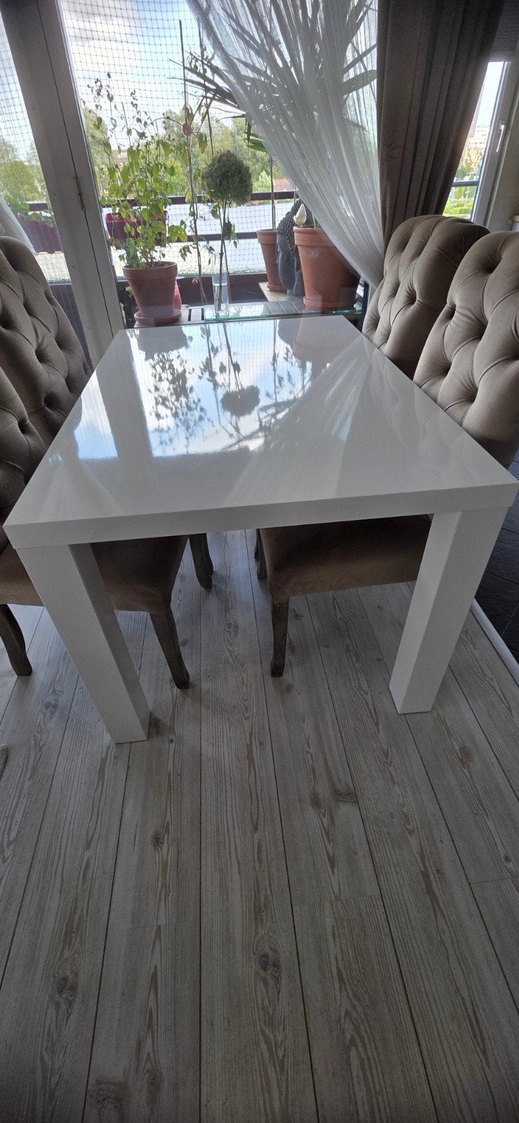 Ikea Toresund witte eettafel 135x90x74 cm, Huis en Inrichting, Ophalen, Gebruikt, 100 tot 150 cm, 50 tot 100 cm