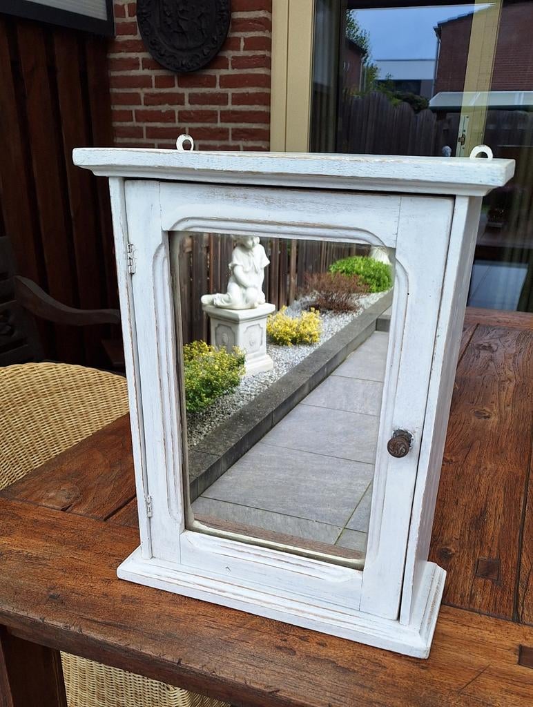 Mooi oud houten medicijnkastje, Ophalen, Rechthoekig, Minder dan 50 cm