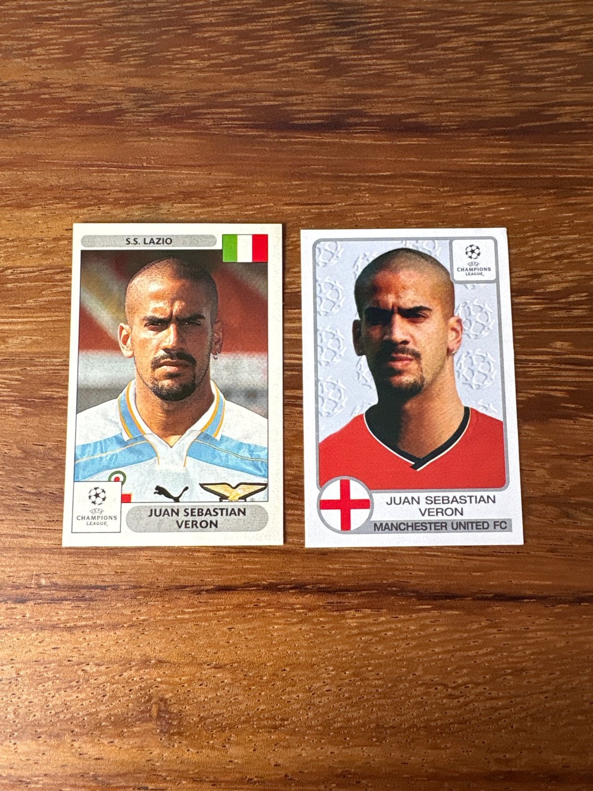 Juan Sebastian Veron Panini Champions League stickers, Ophalen of Verzenden, Zo goed als nieuw, Stickers en Plaatjes