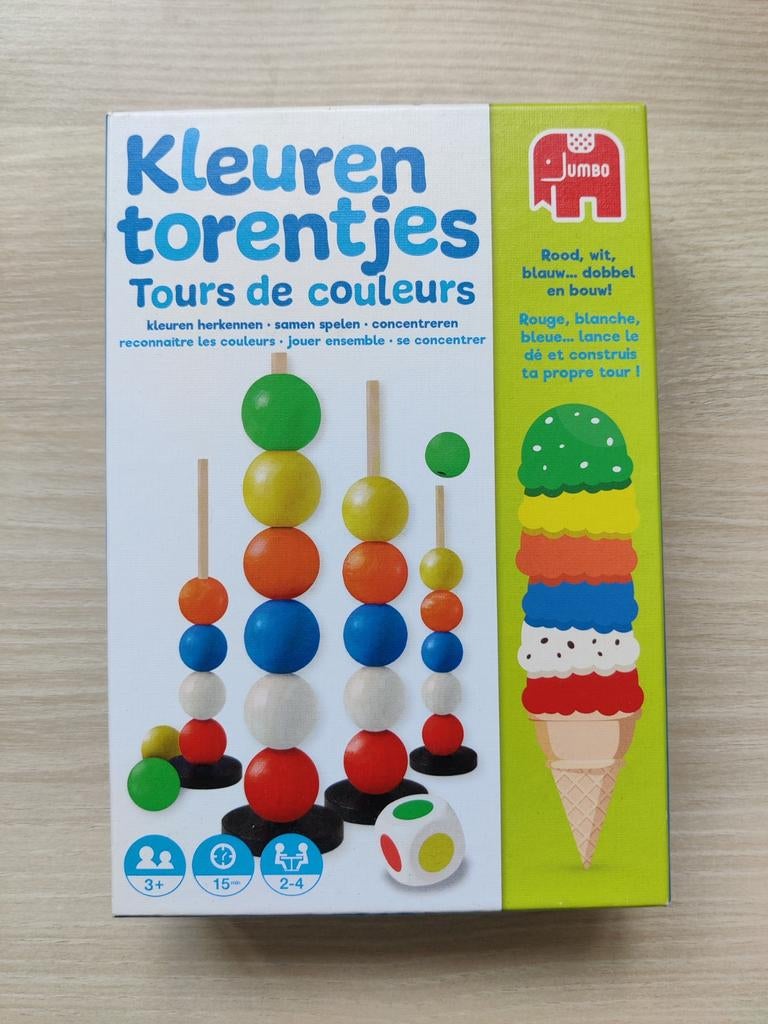 Kinderspel kleurentorentjes, Hobby en Vrije tijd, Ophalen of Verzenden