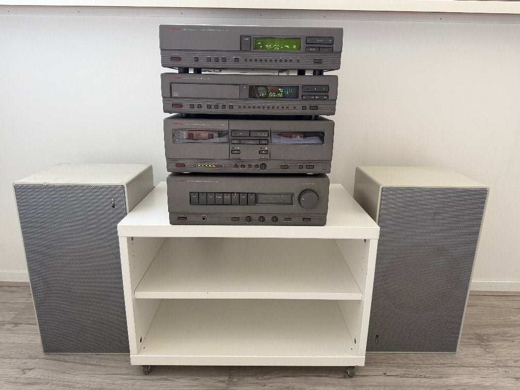 Luxman 005 Set incl. Canton LE600 Speakers, Gebruikt, Losse componenten, Tuner of Radio, Ophalen