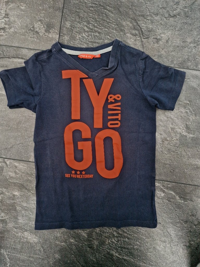 Tygo & Vito T-shirt maat 122 / 128, Kinderen en Baby's, Kinderkleding | Maat 122, Verzenden, Tygo&Vito, Zo goed als nieuw, Shirt of Longsleeve