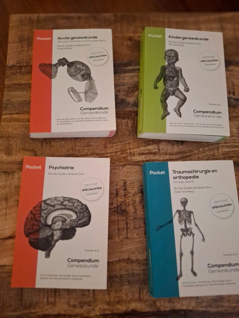 Compendium Geneeskunde Pockets 1 t/m 4, Boeken, Studieboeken en Cursussen, Verzenden, Beta, Snijders en Smit, WO
