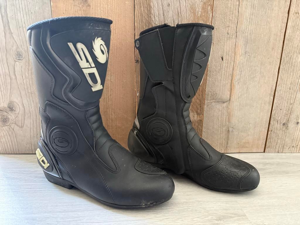 Sidi Leren Motorlaarzen Maat 44, Motoren, Kleding | Motorkleding, Laarzen, Heren, Tweedehands, Ophalen of Verzenden