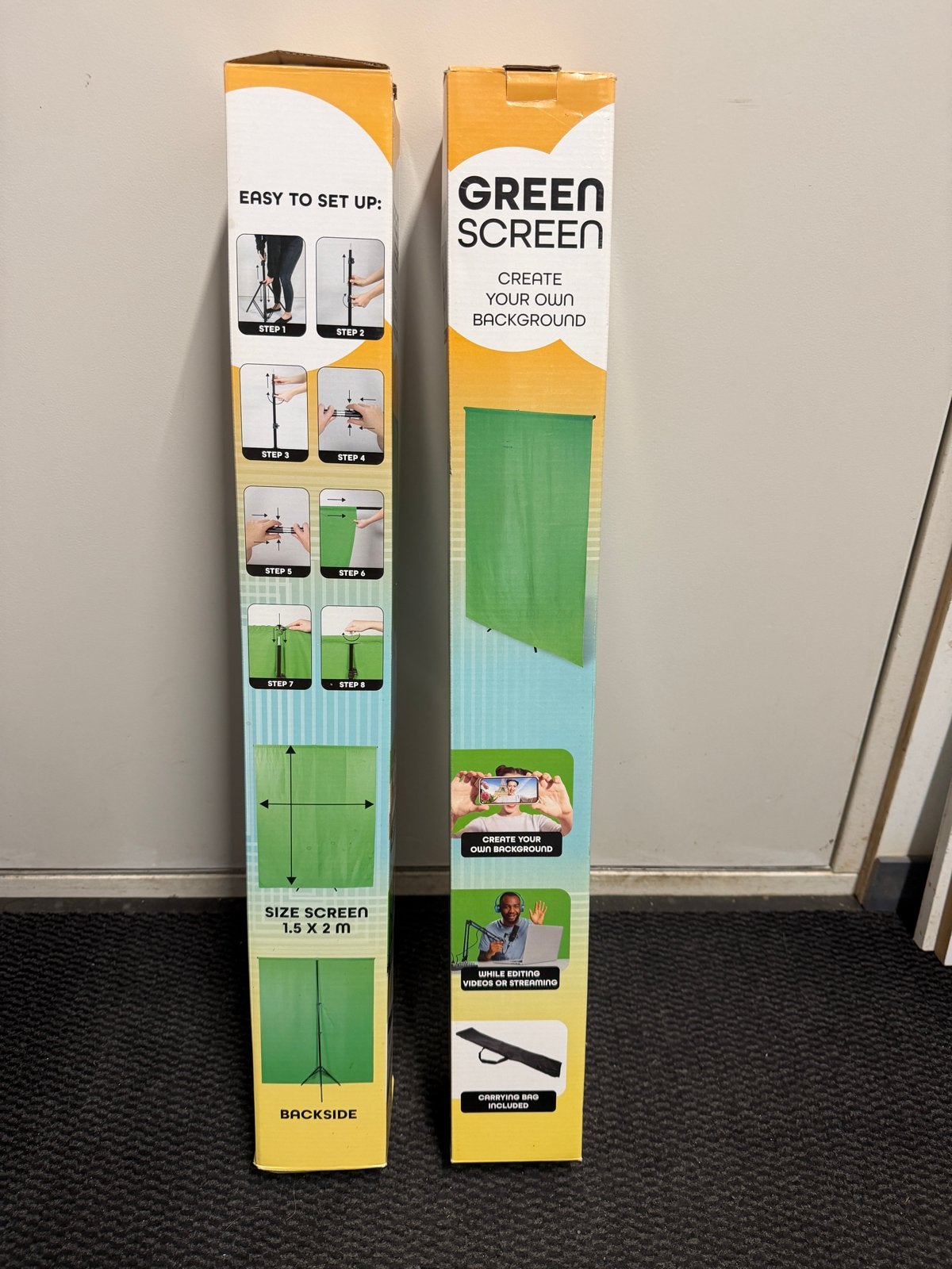 Green Screen Achtergrond 1.5 x 2 M - Nieuw in doos, Audio, Tv en Foto, Fotografie | Fotostudio en Toebehoren, Nieuw, Achtergrond