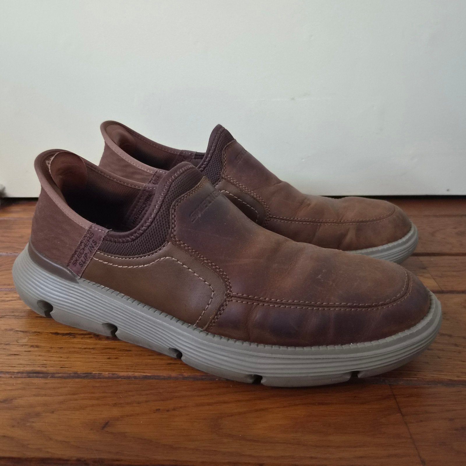 Skechers herenschoen instapper maat 43, Ophalen, Zo goed als nieuw, Bruin
