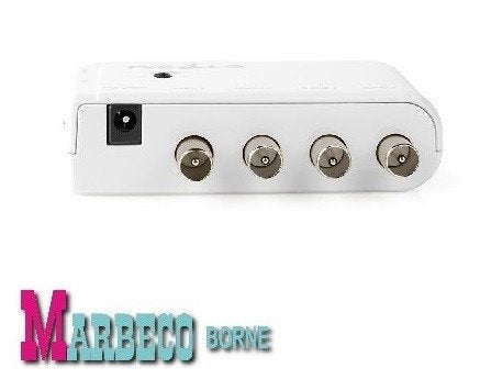 Antenne versterker, Amplifier, CATV, DVB-T, 4 uit, VLS-AMP40, Nedis, Nieuw, Info@marbeco.nl, Ophalen of Verzenden