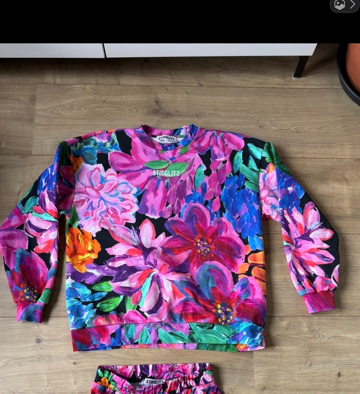 Stieglitz Neveah Sweater - Bloemenprint Maat XS, Ophalen of Verzenden, Zo goed als nieuw, Maat 34 (XS) of kleiner, Roze
