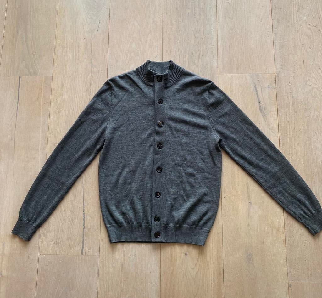 Suitsupply vest S M merino wol nieuwstaat, Ophalen of Verzenden, Zo goed als nieuw, Maat 46 (S) of kleiner, Grijs