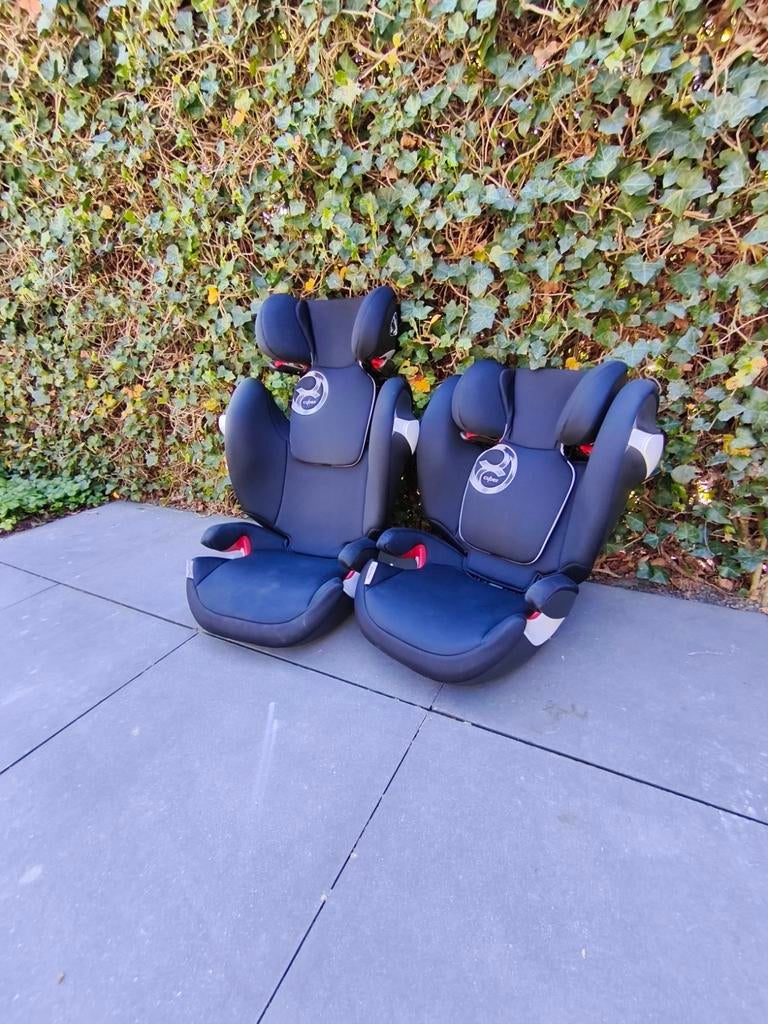 2 x Cybex Solution M-Fix, Verstelbare rugleuning, Gebruikt, 15 t/m 36 kg, Isofix