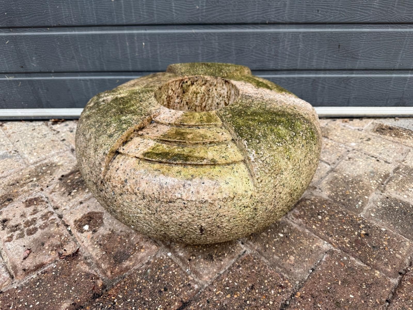 Massieve granieten waterbol - waterornament tuin, Tuin en Terras, Ophalen, Gebruikt, Graniet, Waterornament