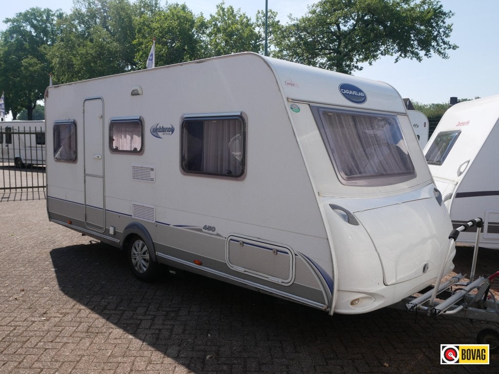 Caravelair Ambiance Style 450 Mover, airco, fietsenrek, Rondzit, Bedrijf, Tot en met 3, 4 tot 5 meter