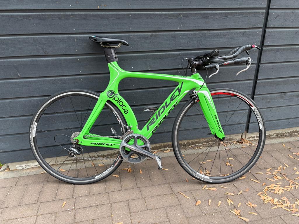 Ridley tijdritfiets, Fietsen en Brommers, Gebruikt, Carbon, 15 tot 20 versnellingen, 53 tot 57 cm