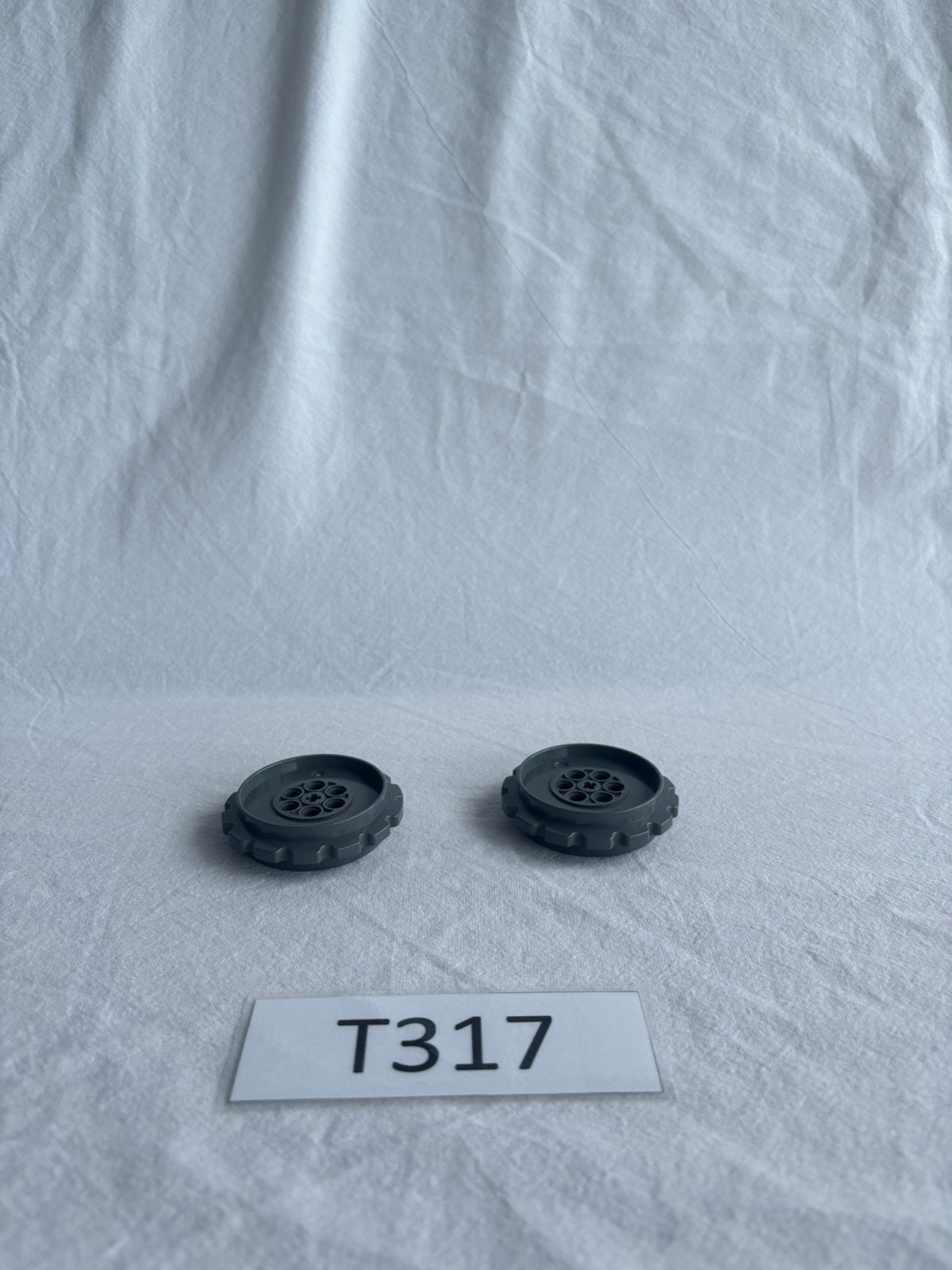 Lego Technic donkergrijze XL tandwielen voor rupsbanden T317, Lego, Lego, Lego, Ophalen of Verzenden