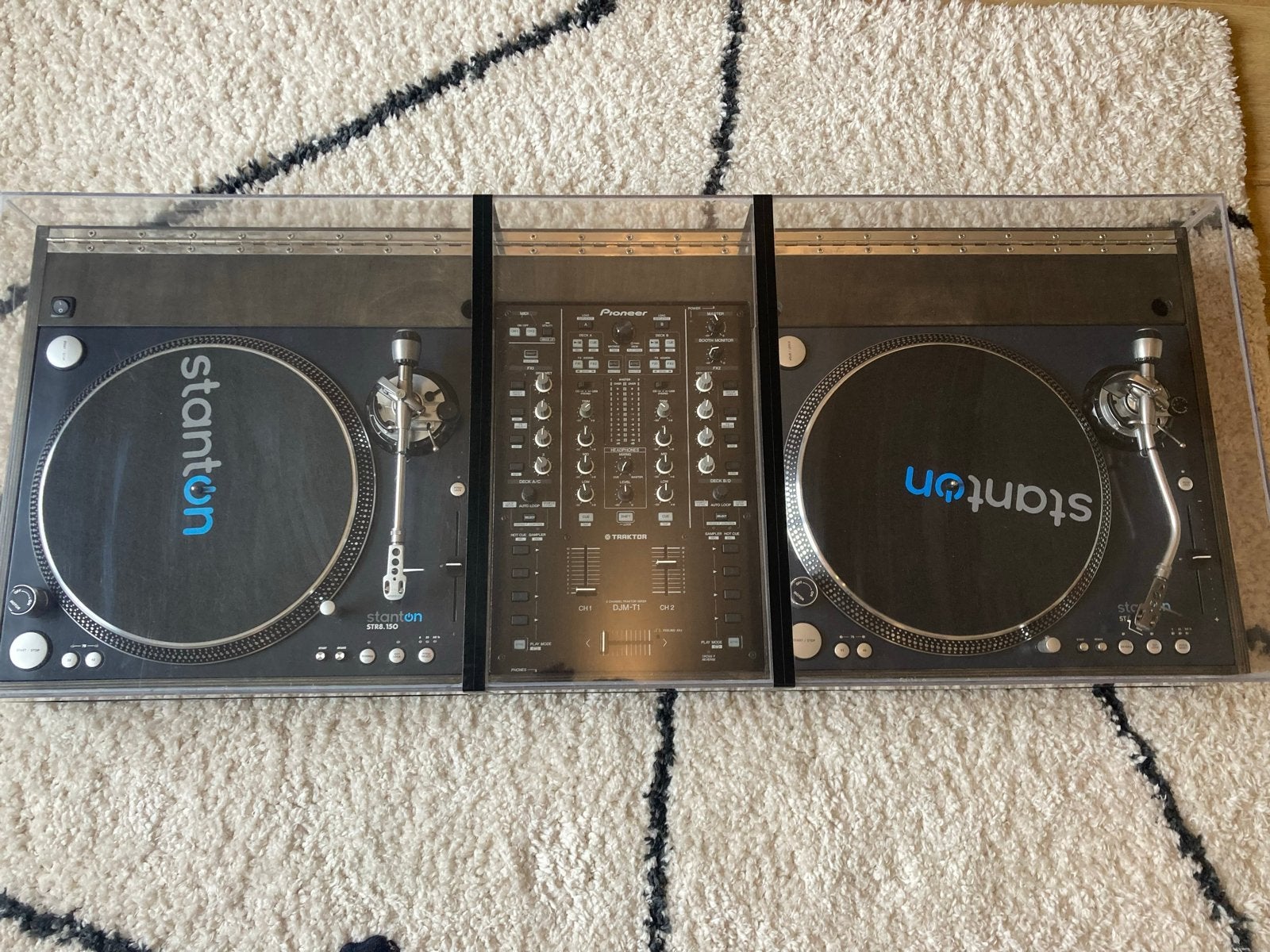 Complete DJ-set: 2x Stanton ST.150 en Pioneer DJM-T1, Ophalen, Gebruikt, Dj-set, Pioneer