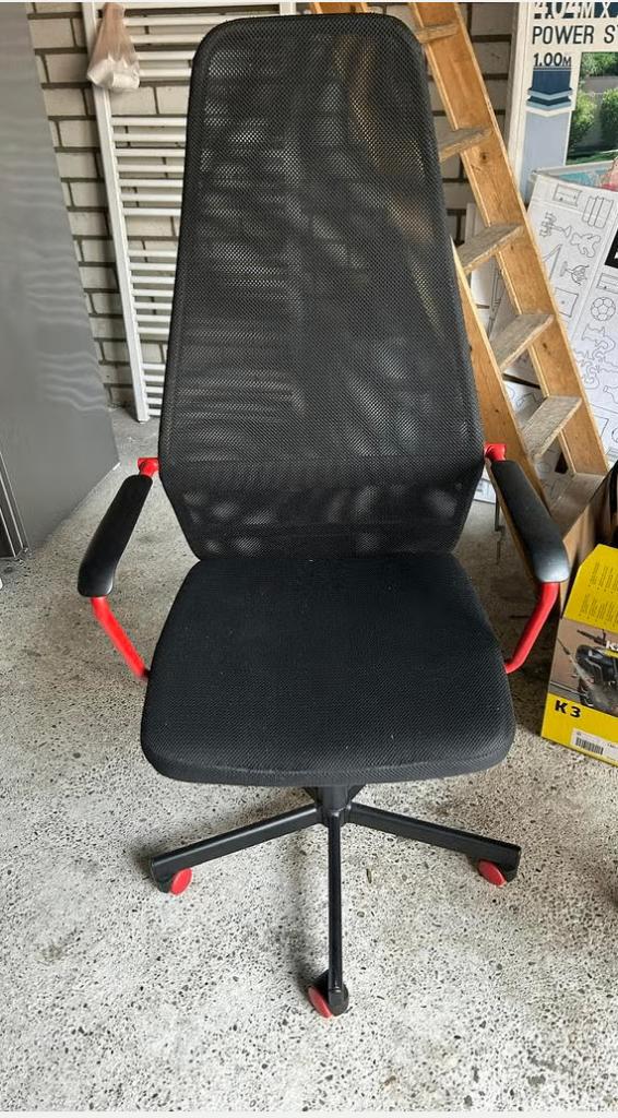 Bureaustoel, Ophalen, Gebruikt, Zwart, Bureaustoel