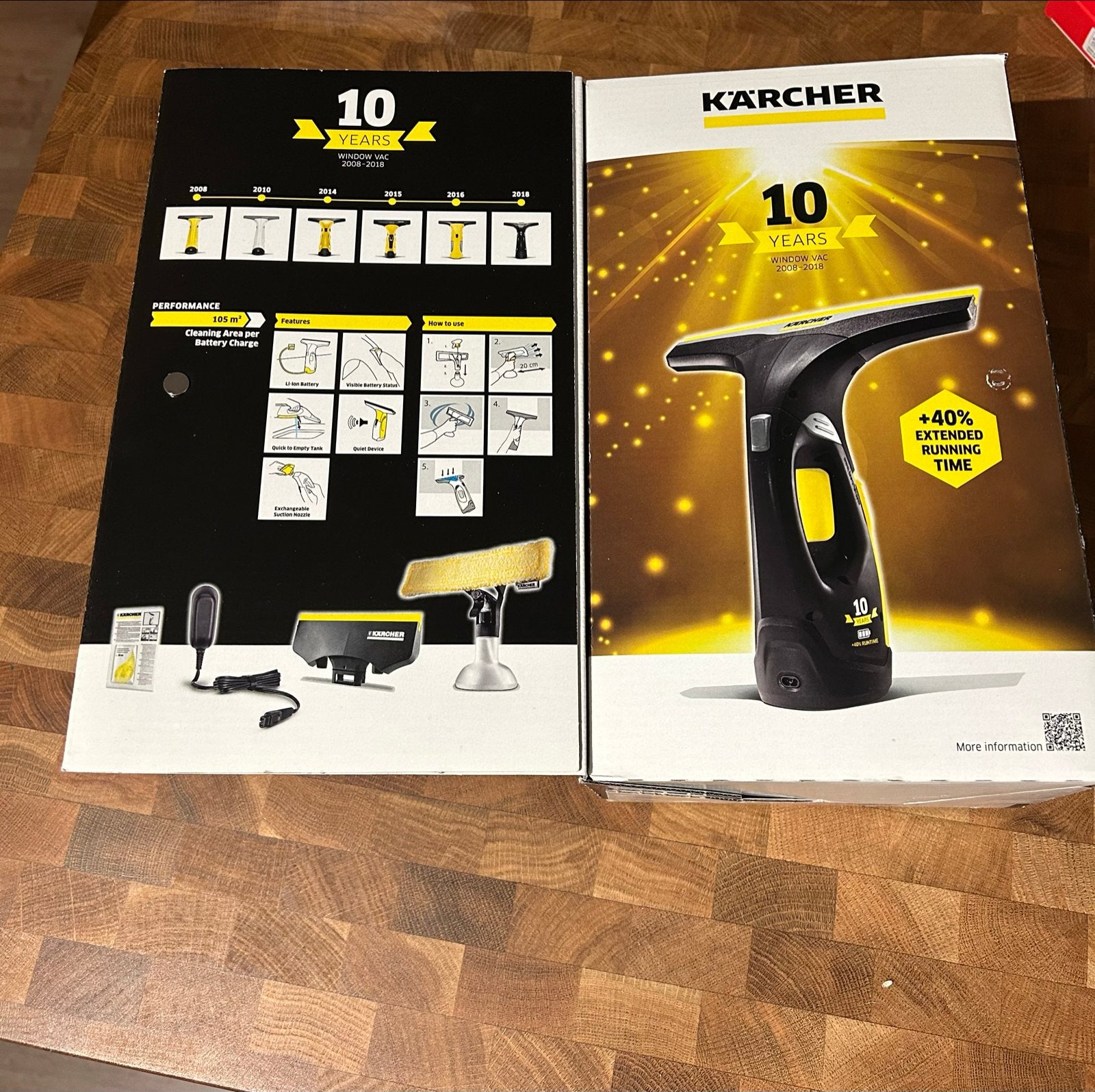Kärcher WV2 Premium 10 Years Edition, Kärcher, Draadloos, Ophalen of Verzenden, Zo goed als nieuw