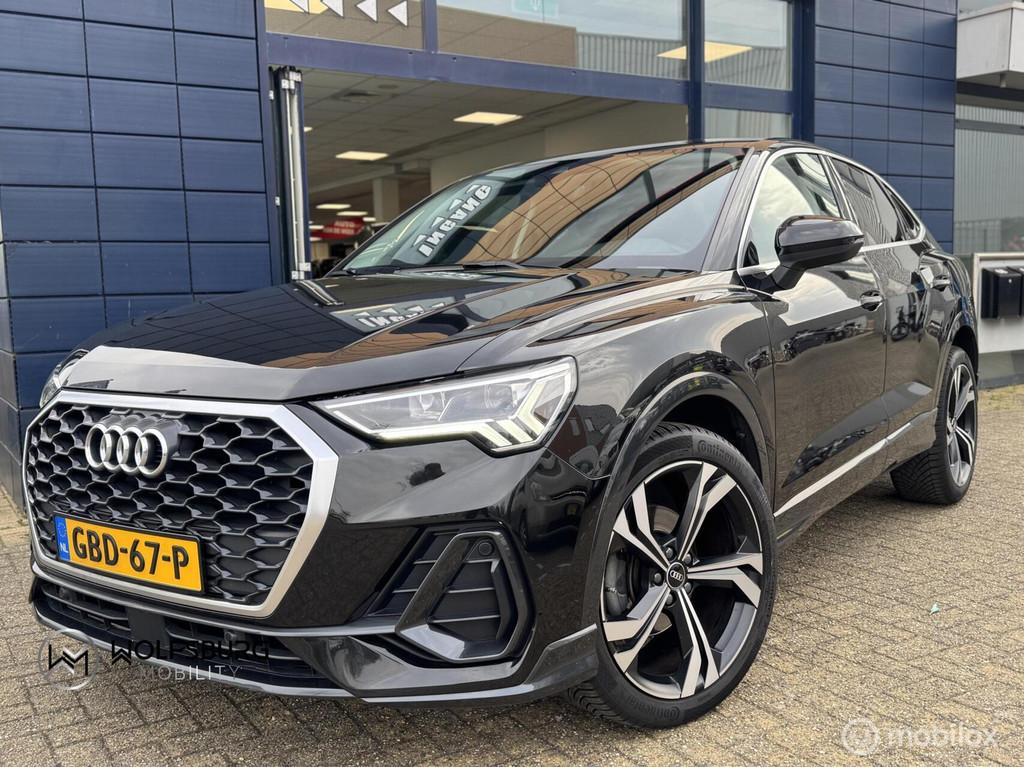 Audi Q3 Sportback 35 TFSI S edition Hybride| Navi.| Stoelver, Auto's, Euro 6, 4 cilinders, 1505 kg, Zwart