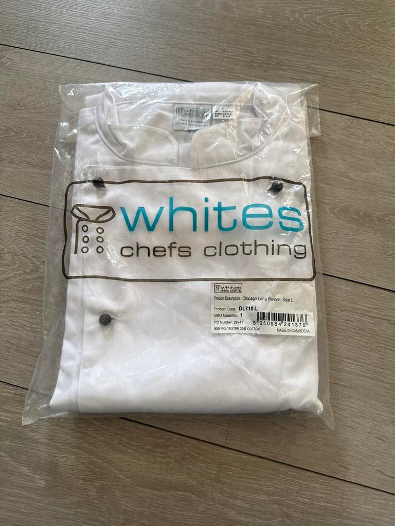 Whites Chef's Koksbuis Maat L - Nieuw in Verpakking, Ophalen, Nieuw