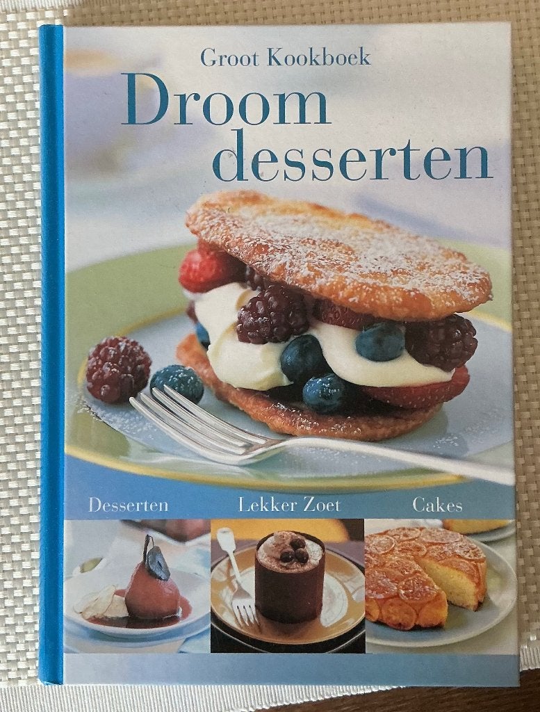 Receptenboek “droomdesserten”, Ophalen of Verzenden, Gelezen, Onbekend, Taart, Gebak en Desserts