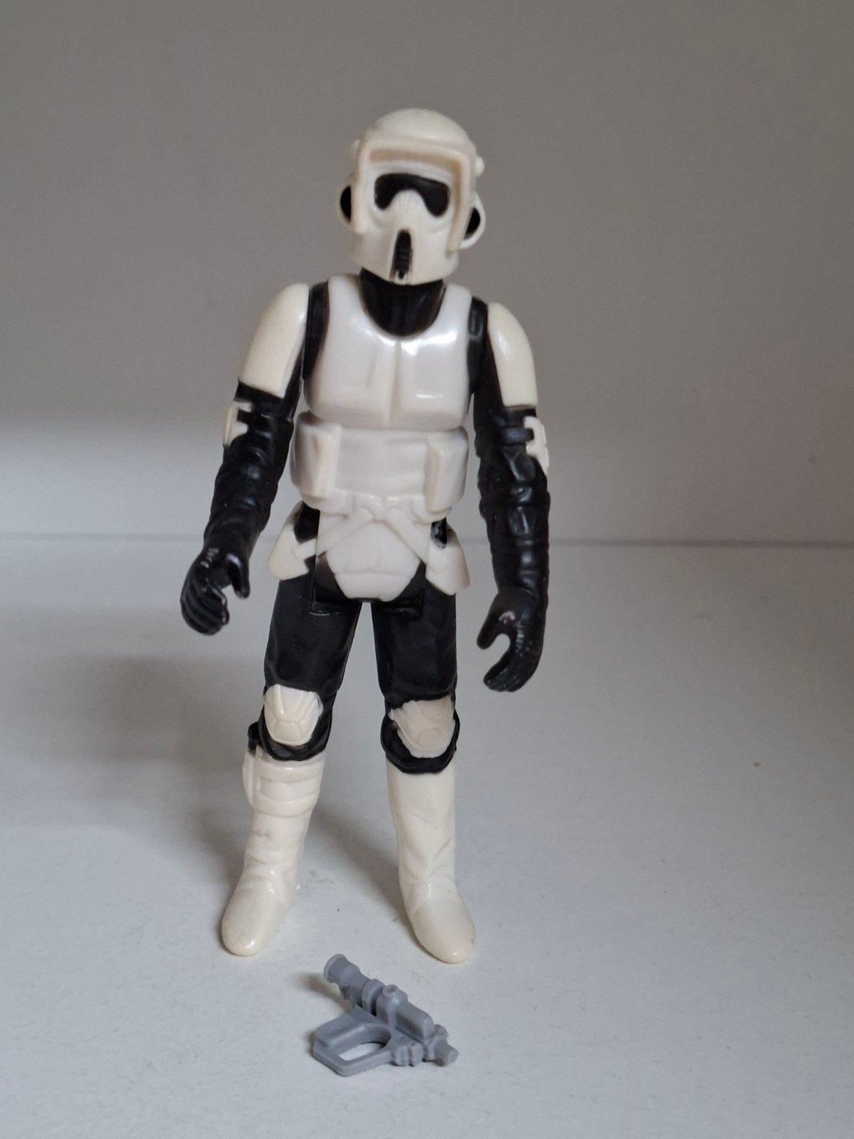 Star wars vintage bikerscout MECCANO, Ophalen of Verzenden, Gebruikt, Actiefiguurtje