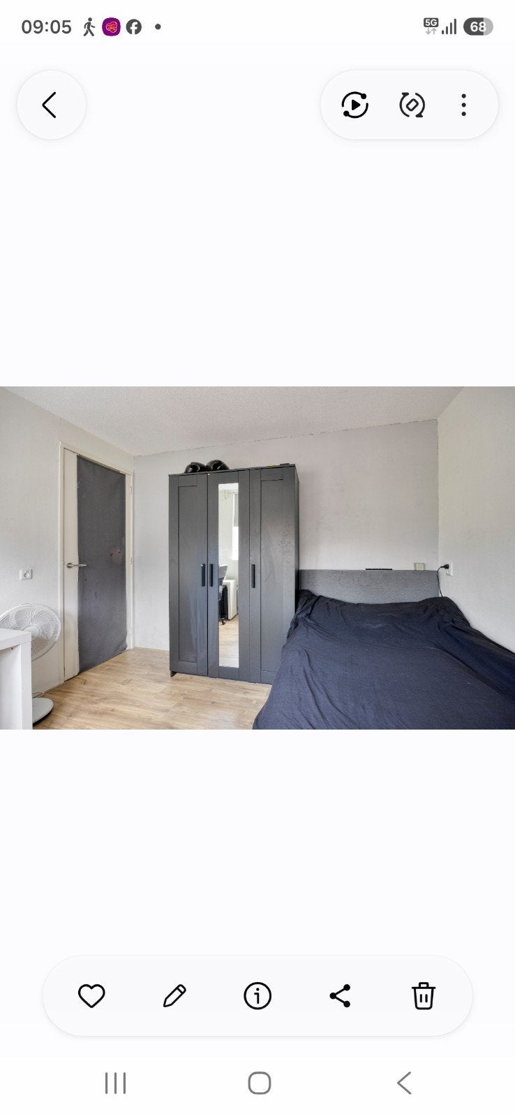 IKEA BRIMNES kledingkast zwart met spiegel, Met deur(en), Gebruikt, 100 tot 150 cm, Ophalen of Verzenden