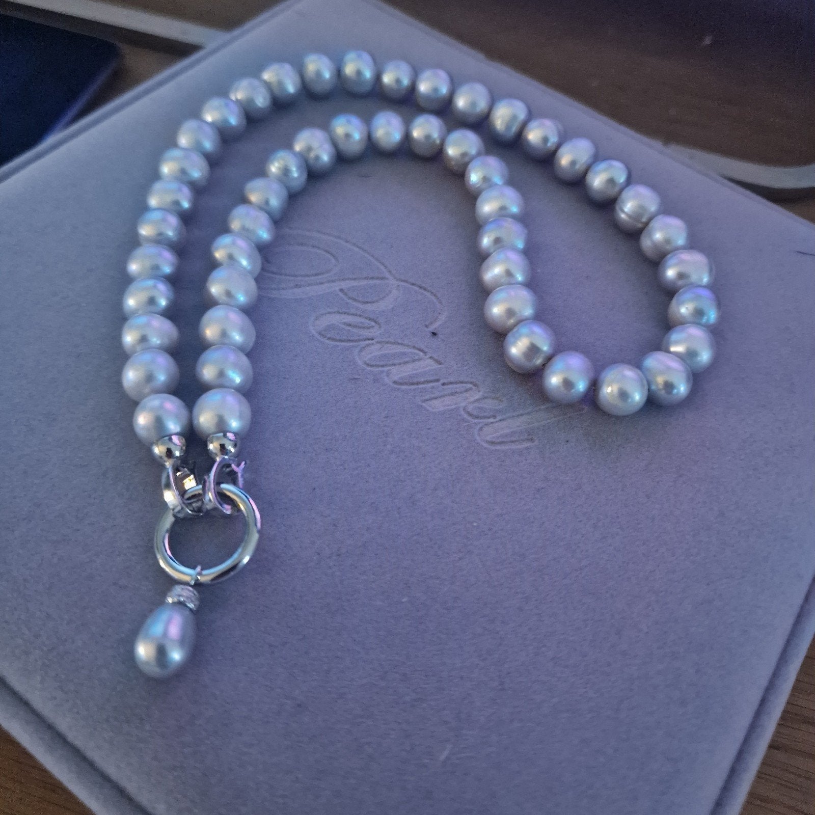 echte parel collier, Ophalen of Verzenden, Wit