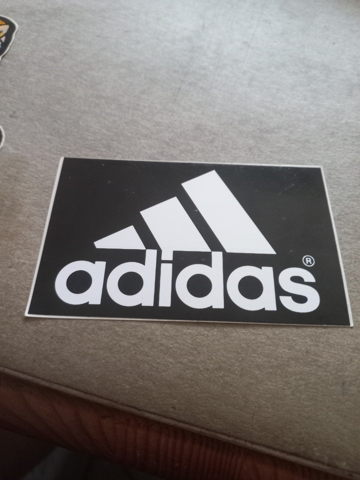 Adidas logo sticker - Zwart-wit, Ophalen of Verzenden